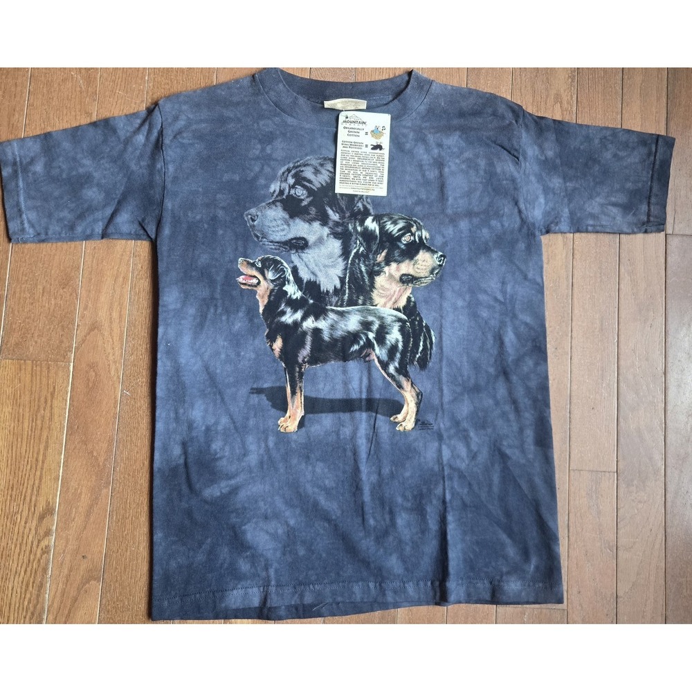 New - VTG The Mountain Rottweilers Organic T-Shirt Youth Sz XL / Adult XS USA